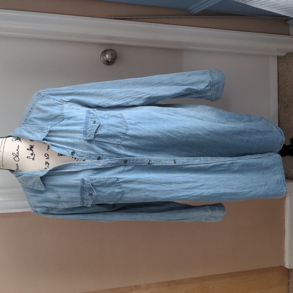 Gap comfortable denim shirt dress